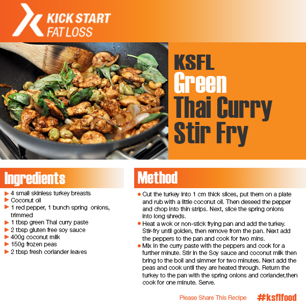 green thai curry stir fry