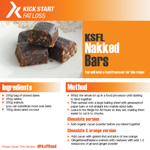 Kick Start Naked Bars Kick Start Fat Loss