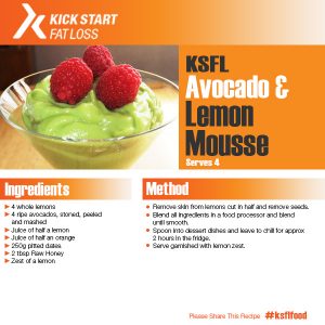 avocado-lemon mousse