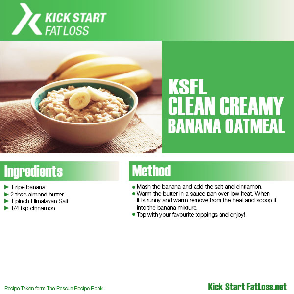 creamy banana oatmeal