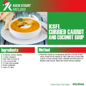 CURRIED CARROT AND COCONUT SOUP