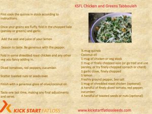 KSFL CHICKEN AND GREENS TABBOULEH