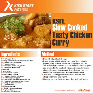 slow cooked tasty chicken curry