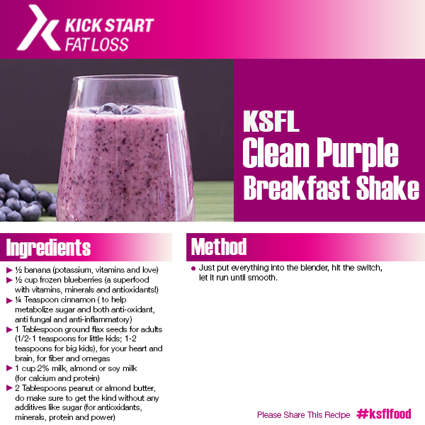 Purple Breakfast Shake