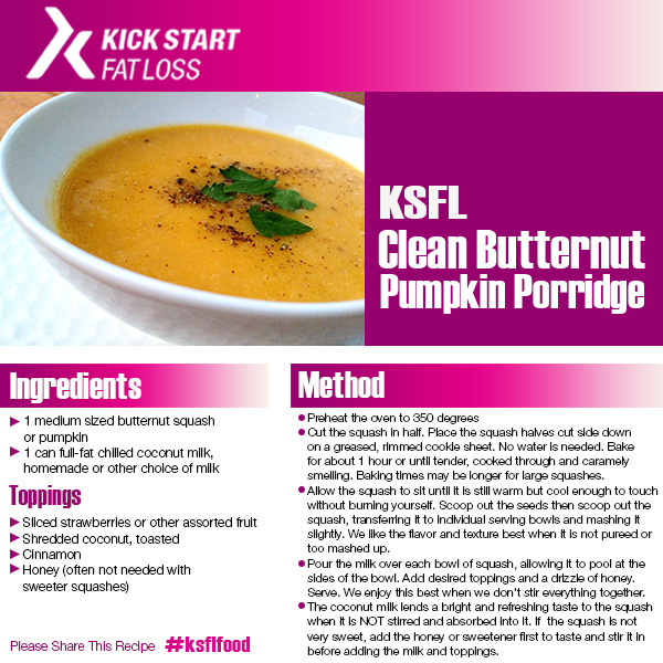 eay butternut pumpkin porridge