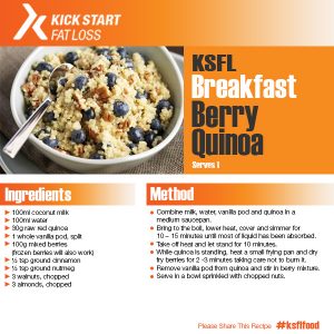 breakfast berry quinoa
