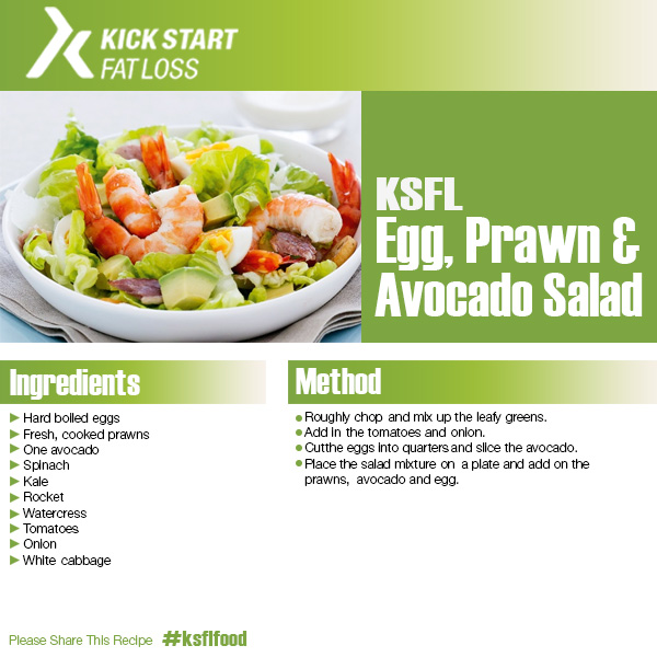 egg prawn avocado salad