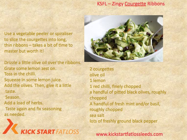 Why are courgettes so good for you? Kick Start Fat Loss
