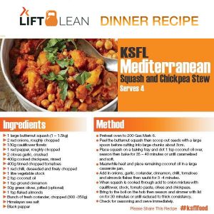 LIFT LEAN CHICKPEA STEW DINNER