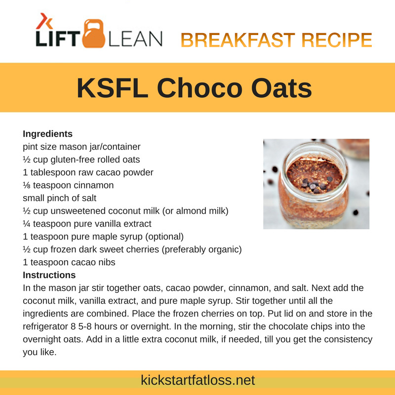 LIFT LEAN CHOCO OATS BREAKFAST