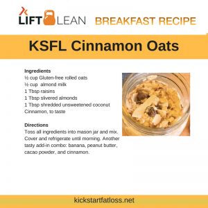 LIFT LEAN CINNAMON OATS BREAKFAST