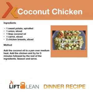 LIFT LEAN COCONUT CHICKEN DINNER