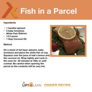 LIFT LEAN FISH IN A PARCEL DINNER