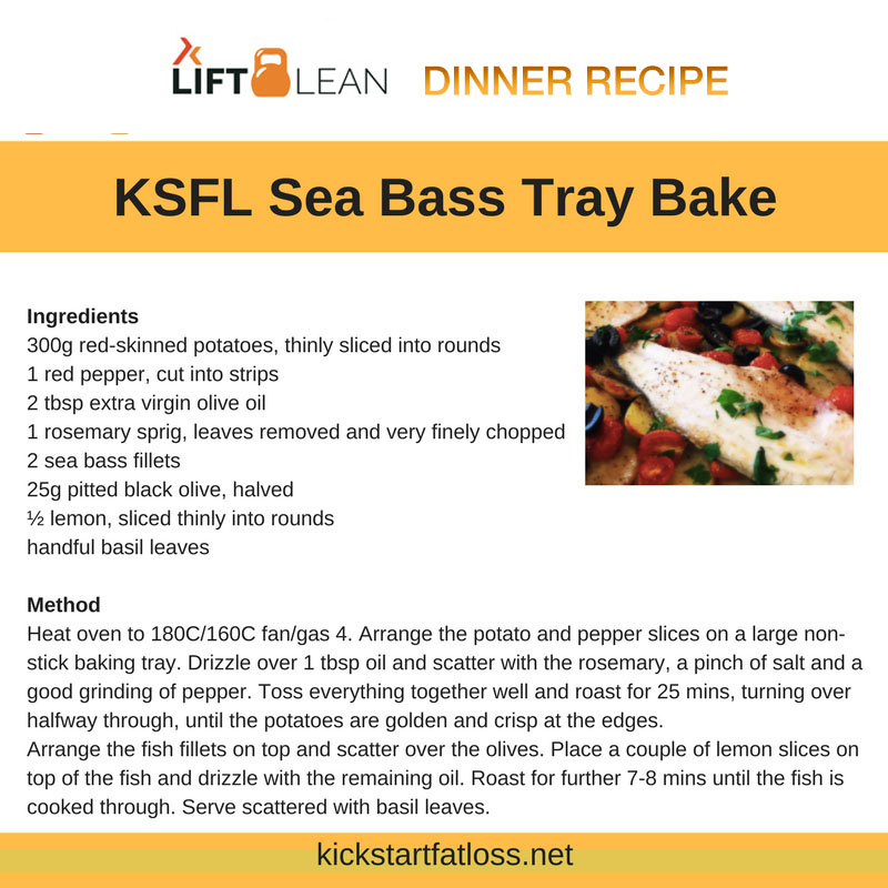 LIFT LEAN SEA BASS BAKE DINNER