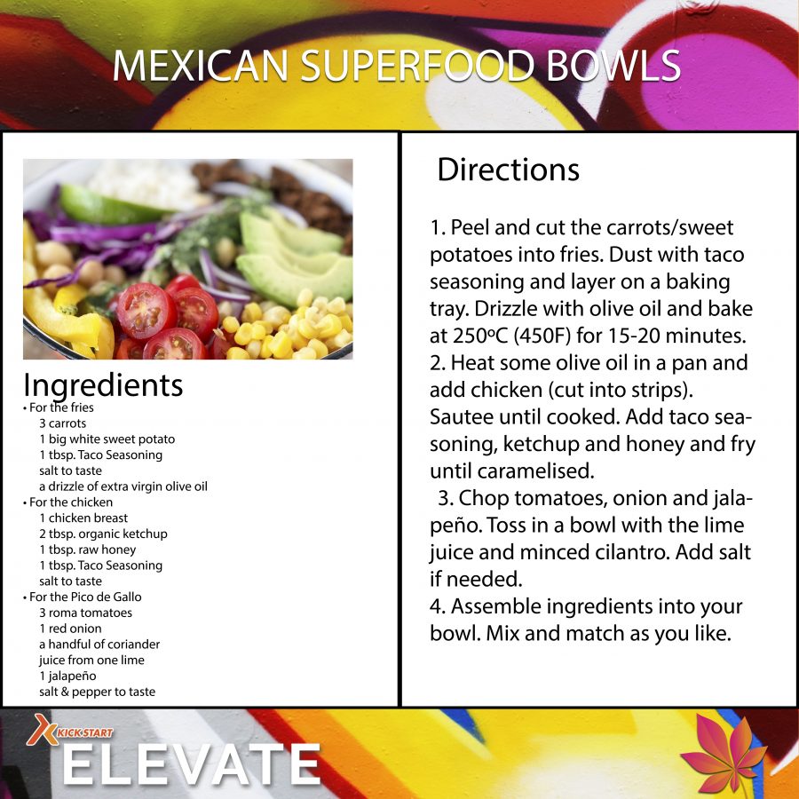 mexican superfood bowls lunch elevate