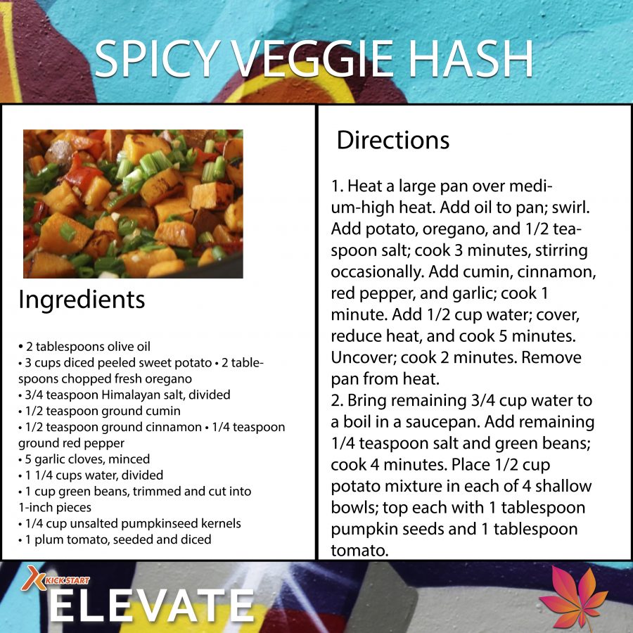 spicy veggie hash dinner elevate