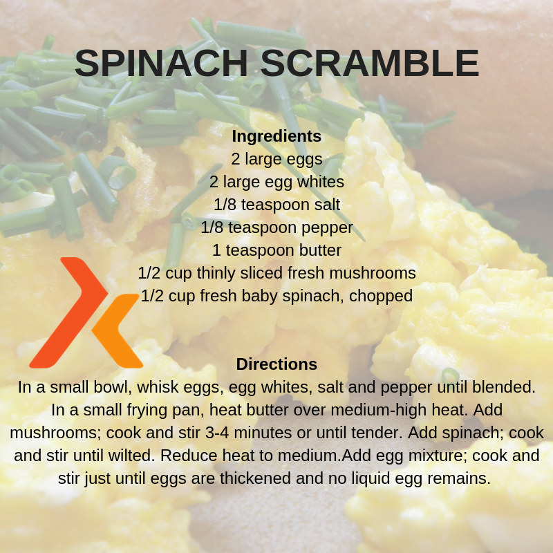 SPINACH SCRAMBLED EGGS SPINACH SCRAMBLED EGGS