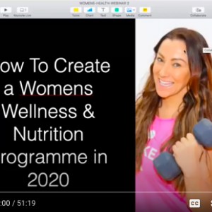 How To Create An Online  Womens Wellness, Fitness & Nutrition Programme
